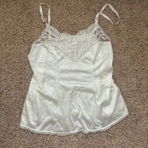 Vassarette Cream Lace Camisole